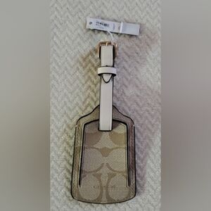 Coach Signature Luggage Tag